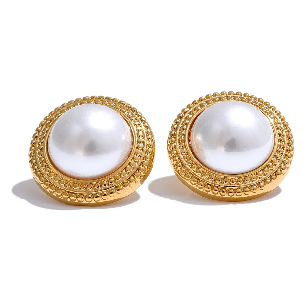 Boucles d’oreilles perles – Élégance classique