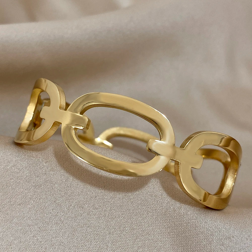 Bracelet manchette ouvert
