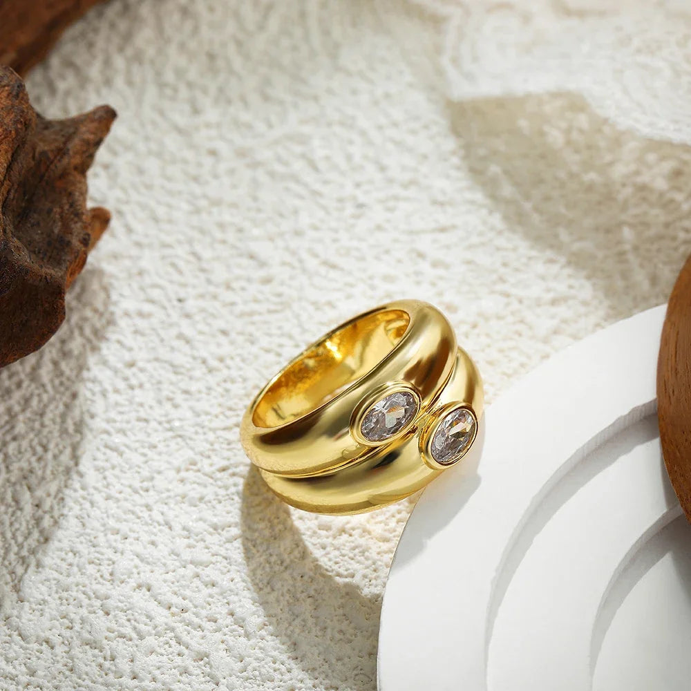 Bague Jeanne Plaqué Or Taille 50