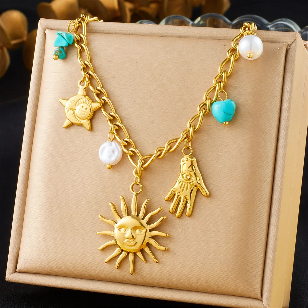 Collier Pendentif en acier inoxydable