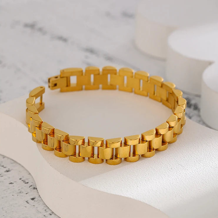 Bracelet chaîne en acier inoxydable