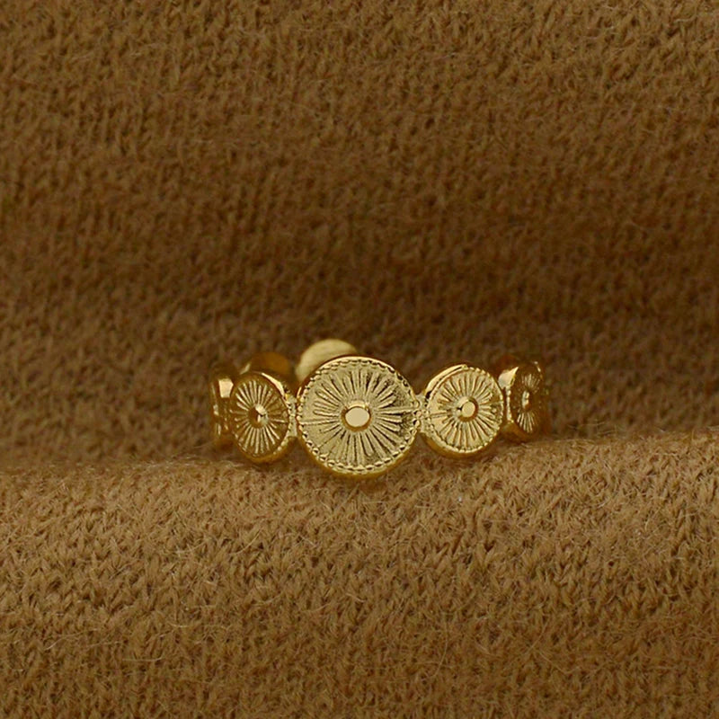 Bague Géométrique en Acier Inoxydable
