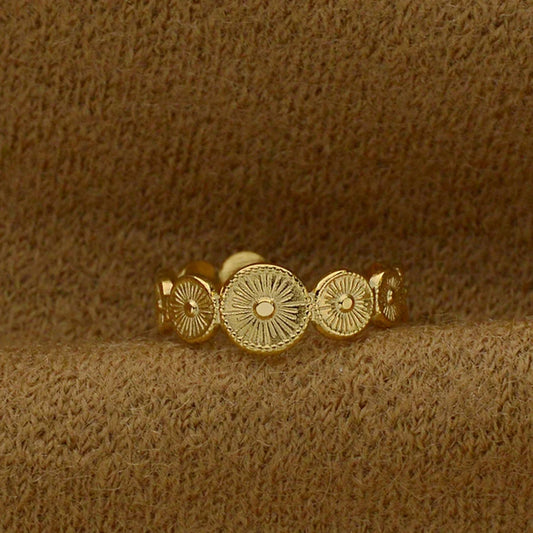 Bague Géométrique en Acier Inoxydable