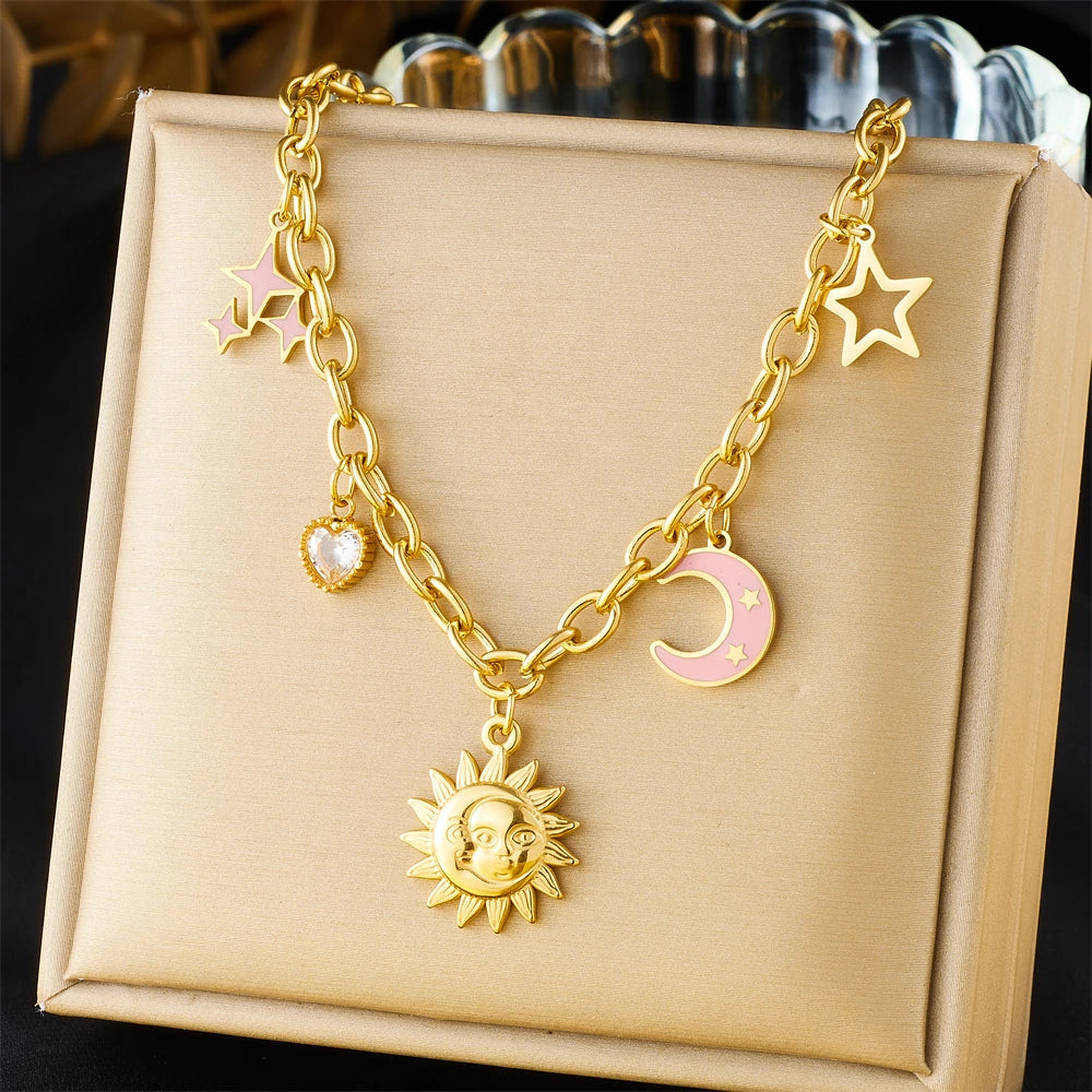 Collier Pendentif en acier inoxydable