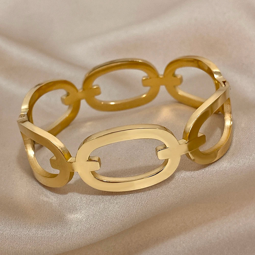 Bracelet manchette ouvert