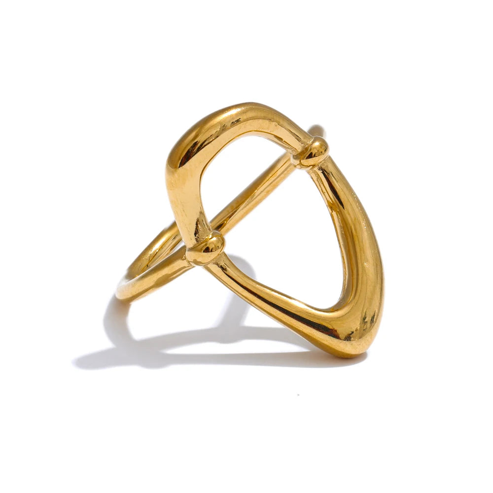 Bague ovale ouverte