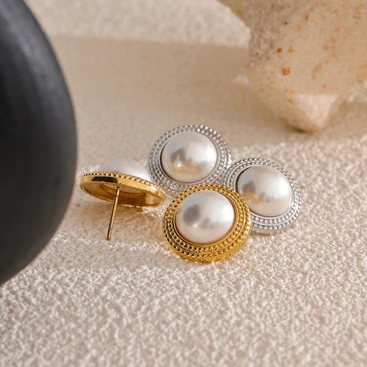 Boucles d’oreilles perles – Élégance classique