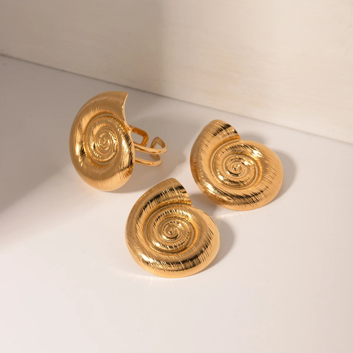 Boucles d’oreilles escargot