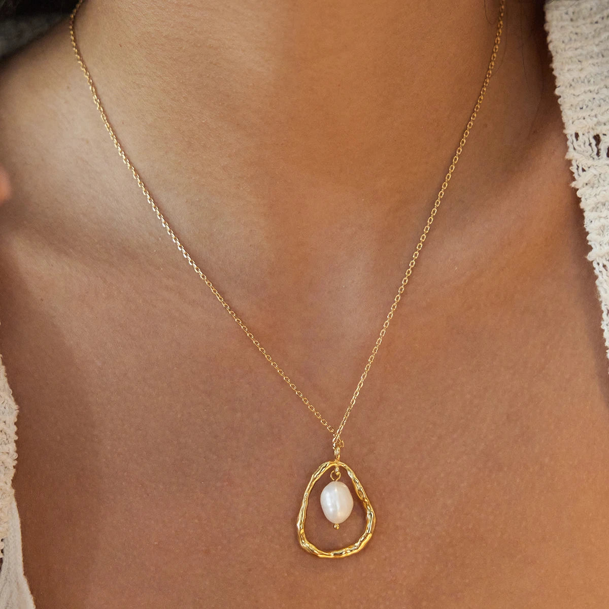 Collier Pendentif Perle d’Eau Douce