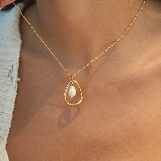 Collier Pendentif Perle d’Eau Douce