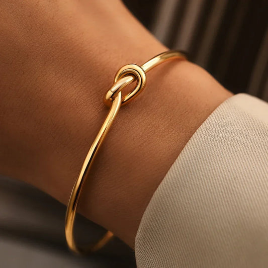 Bracelet manchette torsadé vintage