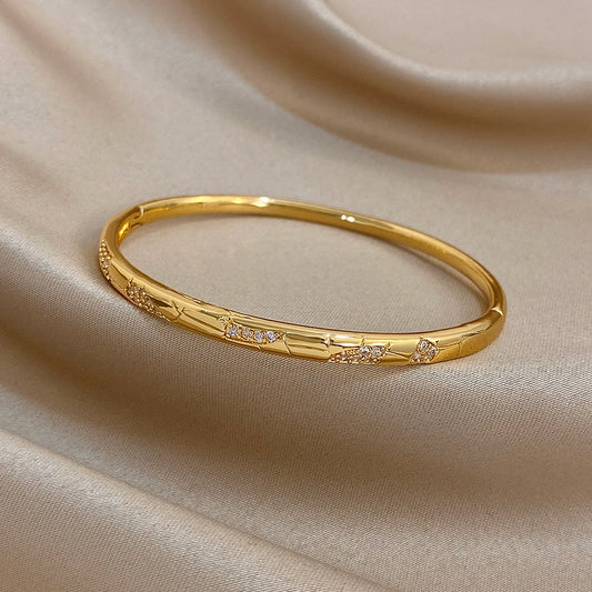 Bracelet pierres effet diamant