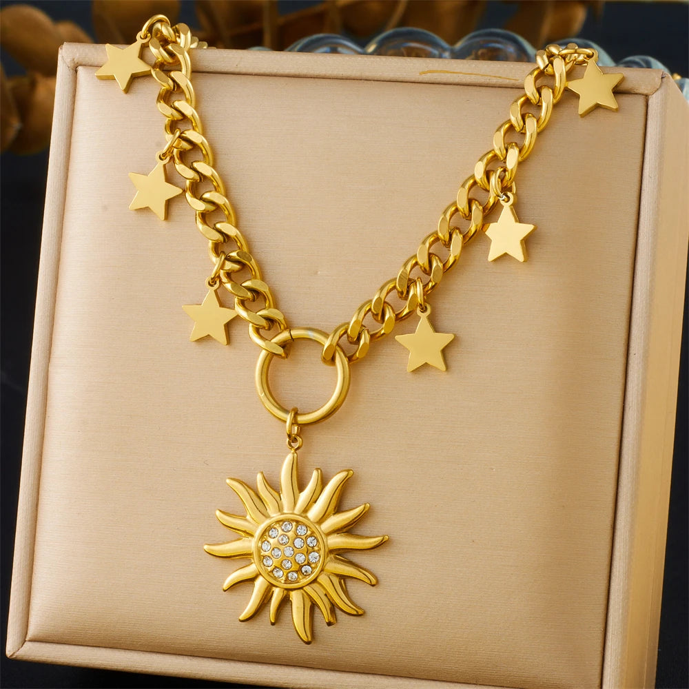 Collier Pendentif en acier inoxydable