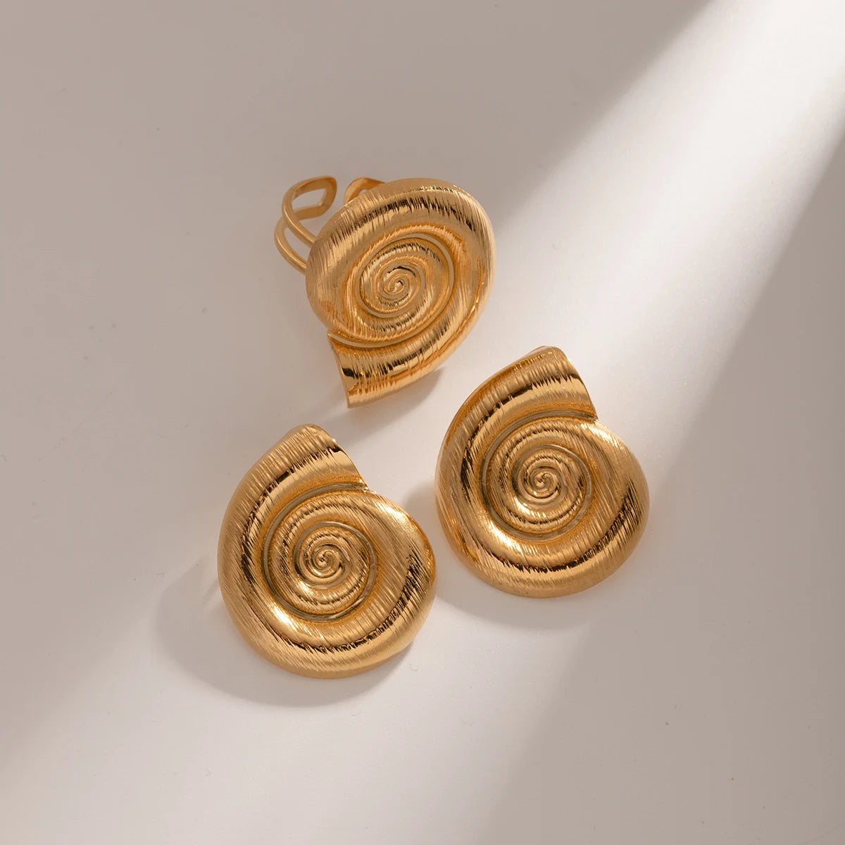 Boucles d’oreilles escargot
