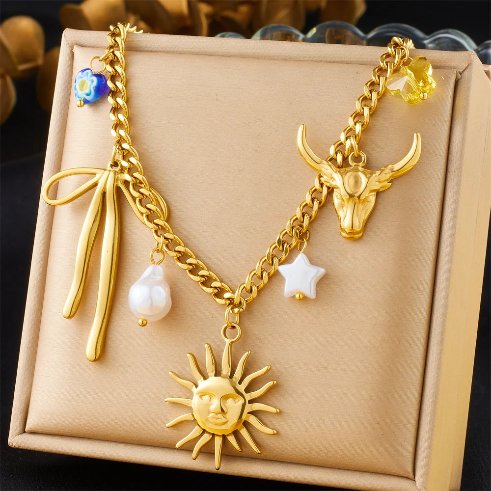 Collier Pendentif en acier inoxydable