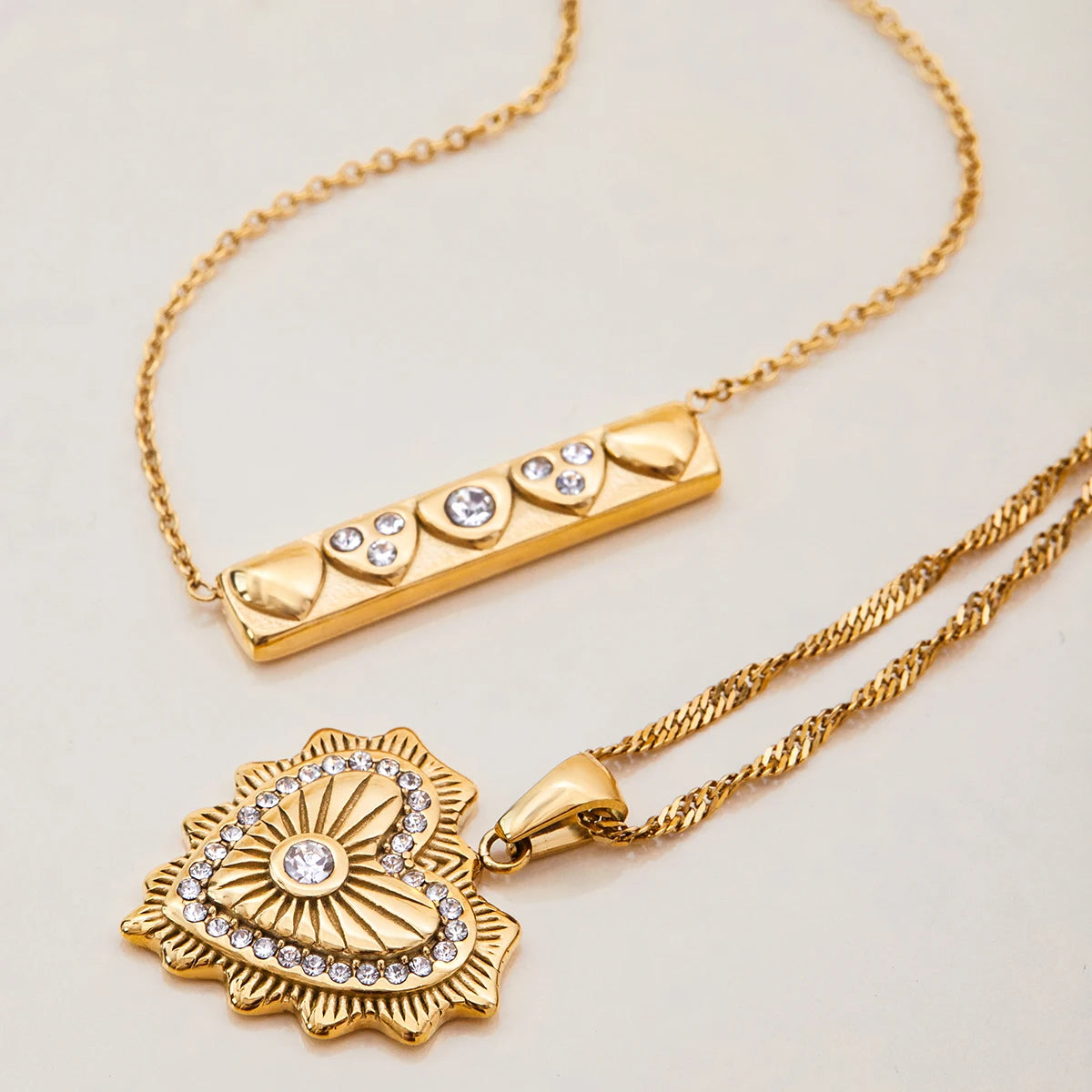 Collier Cœur Brillant