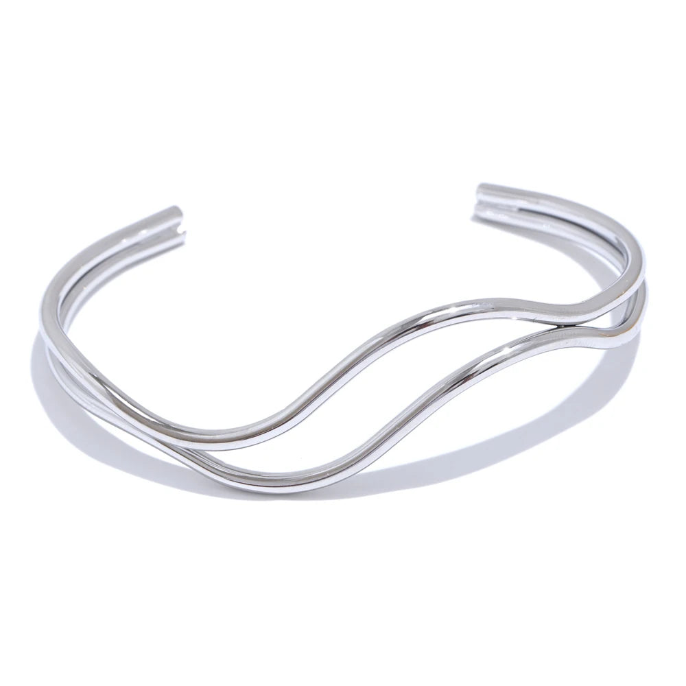 Bracelet manchette double couche