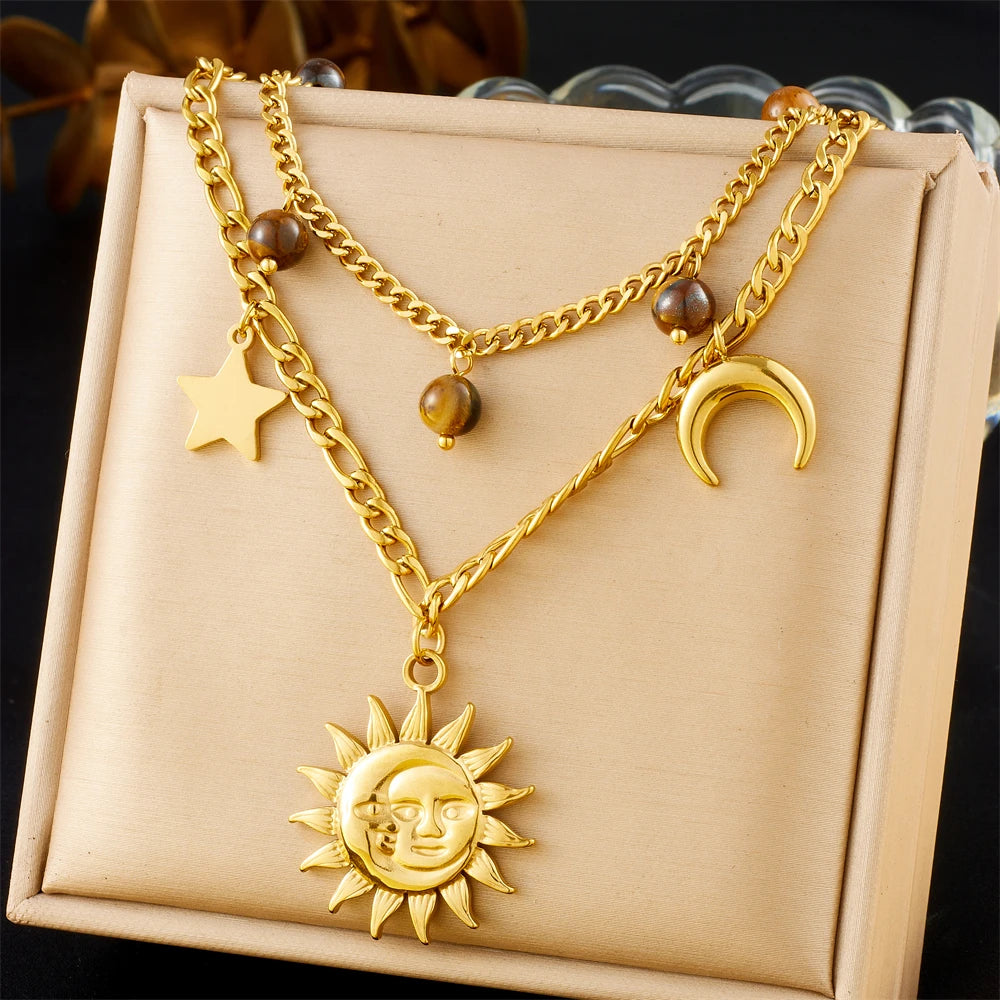 Collier Pendentif en acier inoxydable