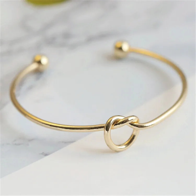 Bracelet manchette torsadé vintage