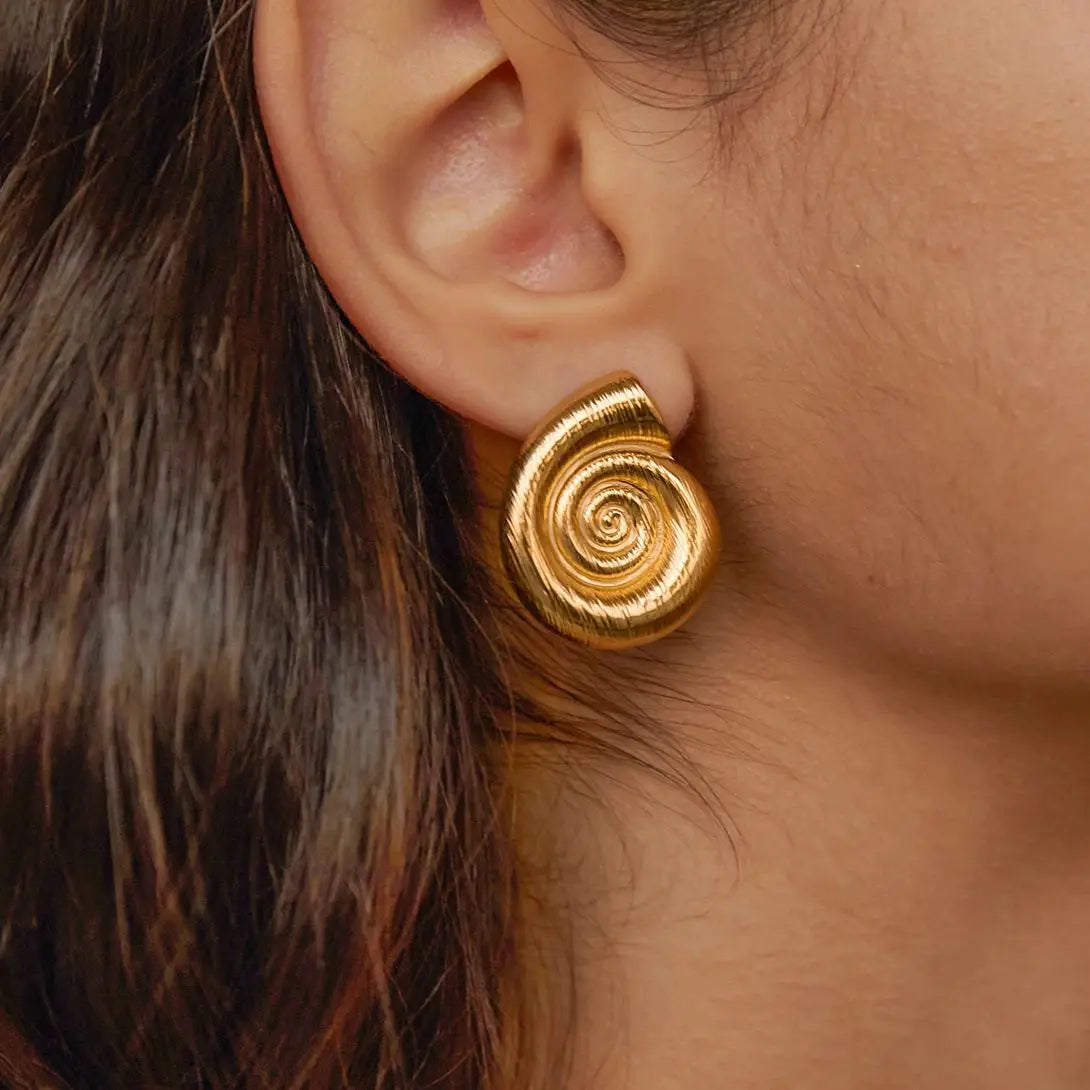 Boucles d’oreilles escargot