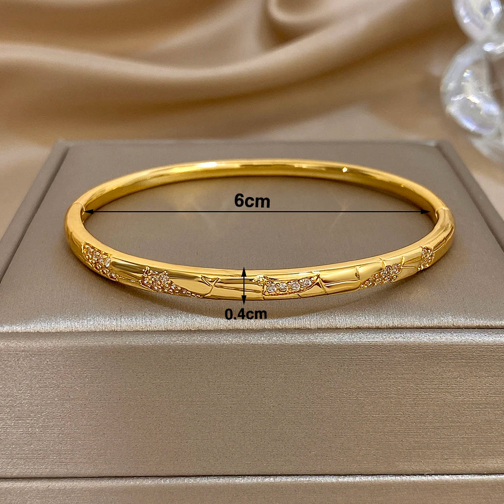 Bracelet pierres effet diamant