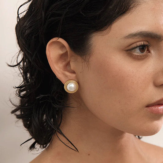 Boucles d’oreilles perles – Élégance classique
