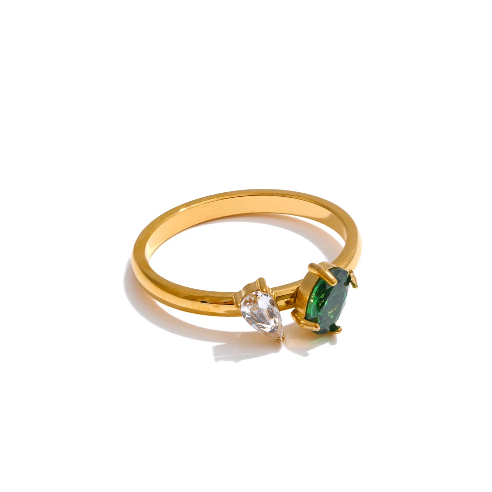 Bague fine zircone cubique