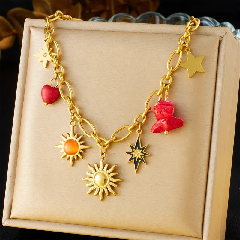 Collier Pendentif en acier inoxydable