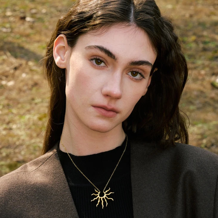 Collier pendentif soleil