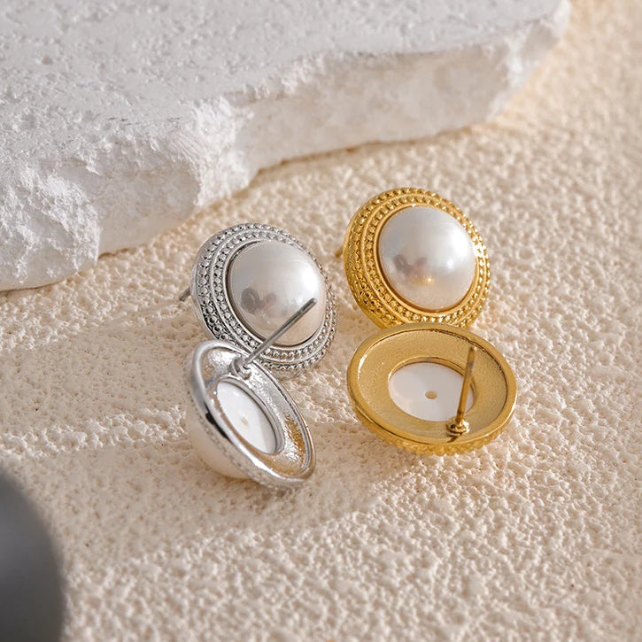 Boucles d’oreilles perles – Élégance classique