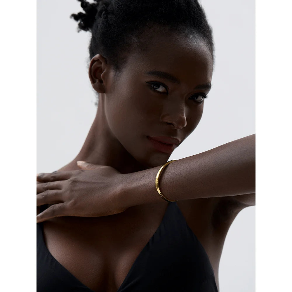 Bracelet jonc minimaliste lisse