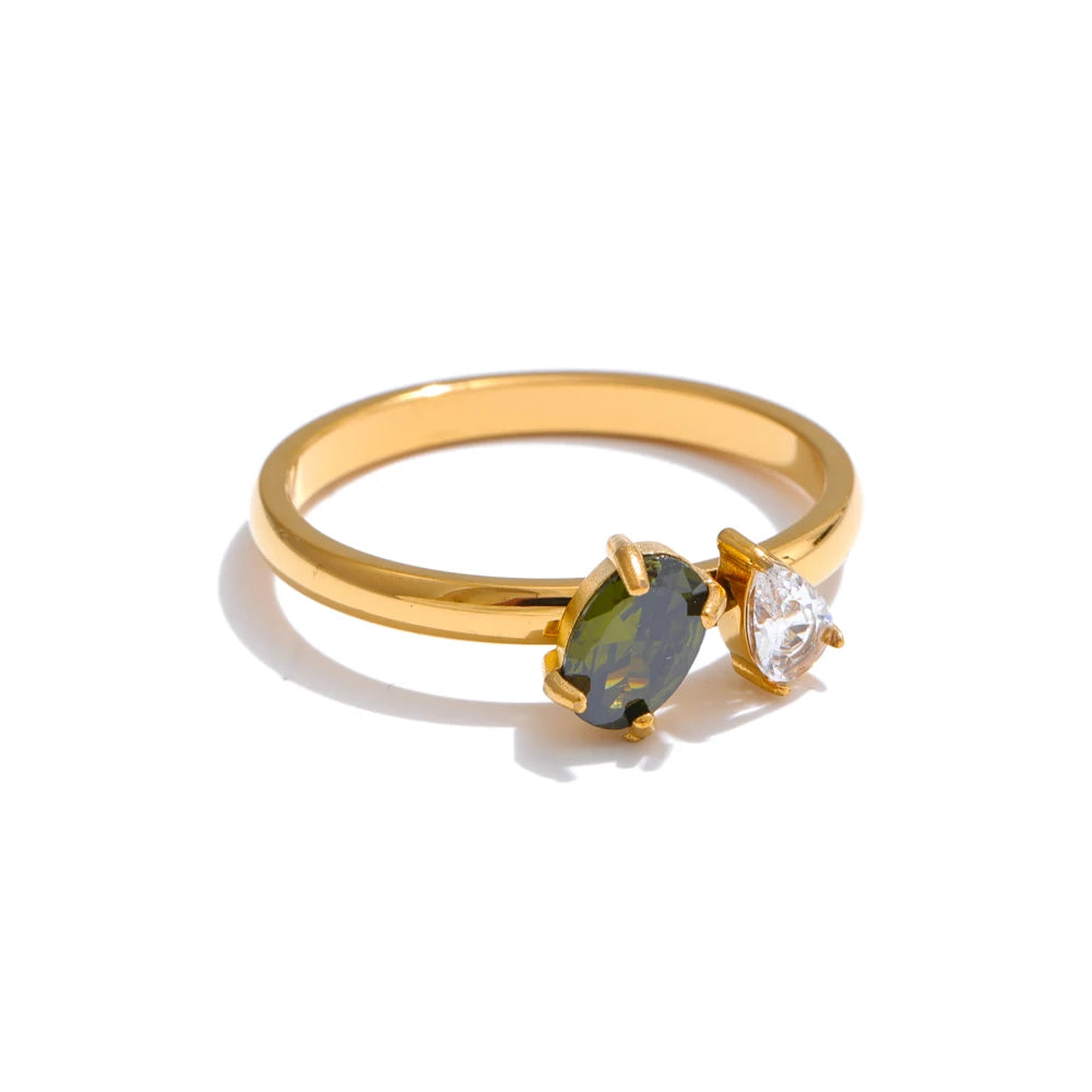 Bague fine zircone cubique