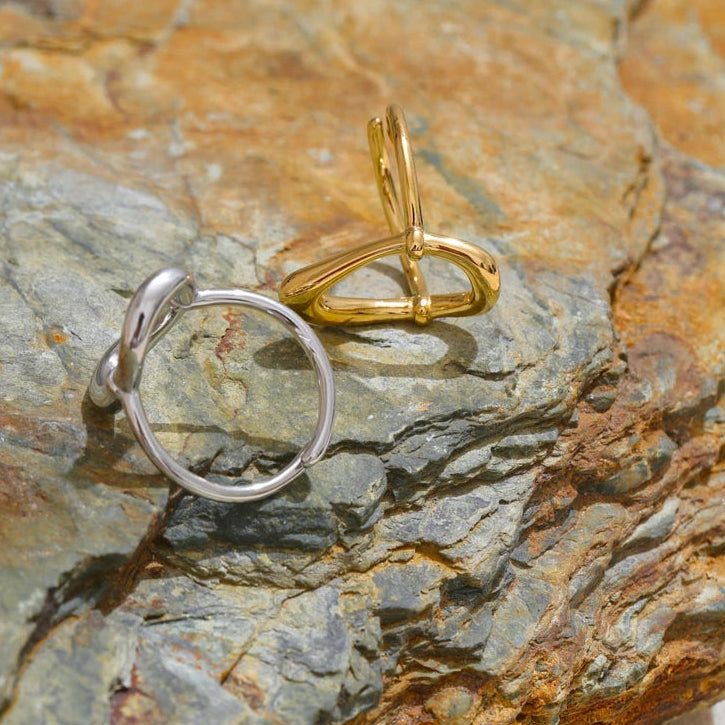 Bague ovale ouverte