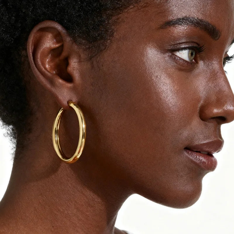 Boucles d'oreilles créoles simples