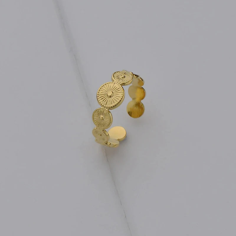 Bague Géométrique en Acier Inoxydable