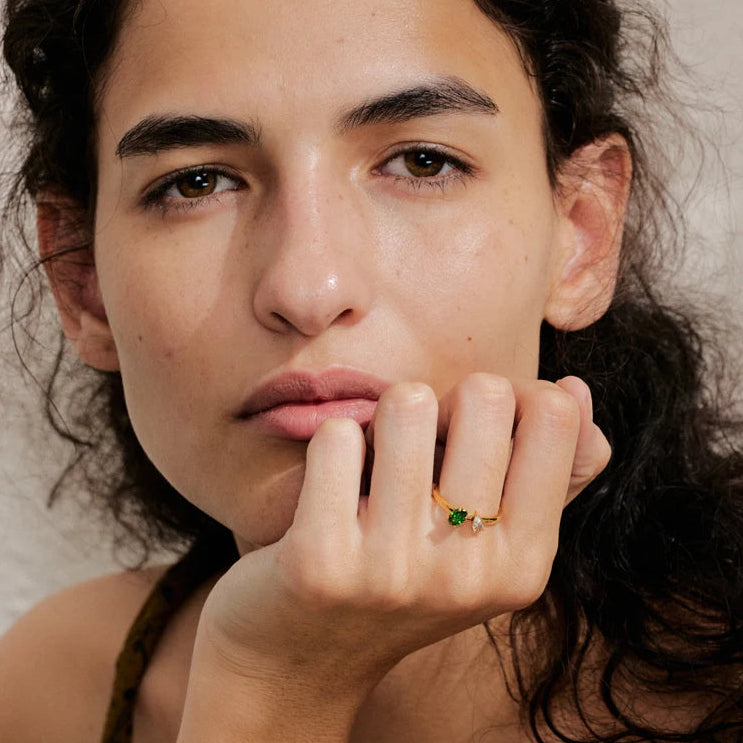 Bague fine zircone cubique
