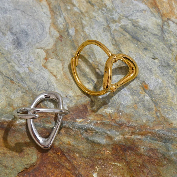 Bague ovale ouverte