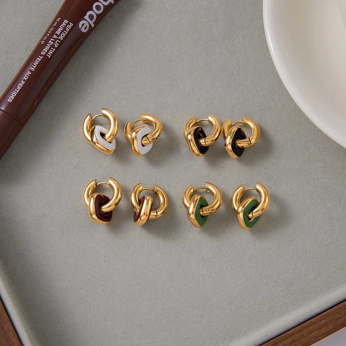 Boucles d’Oreilles Minimalistes Double Anneau