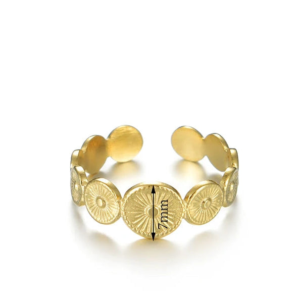 Bague Géométrique en Acier Inoxydable