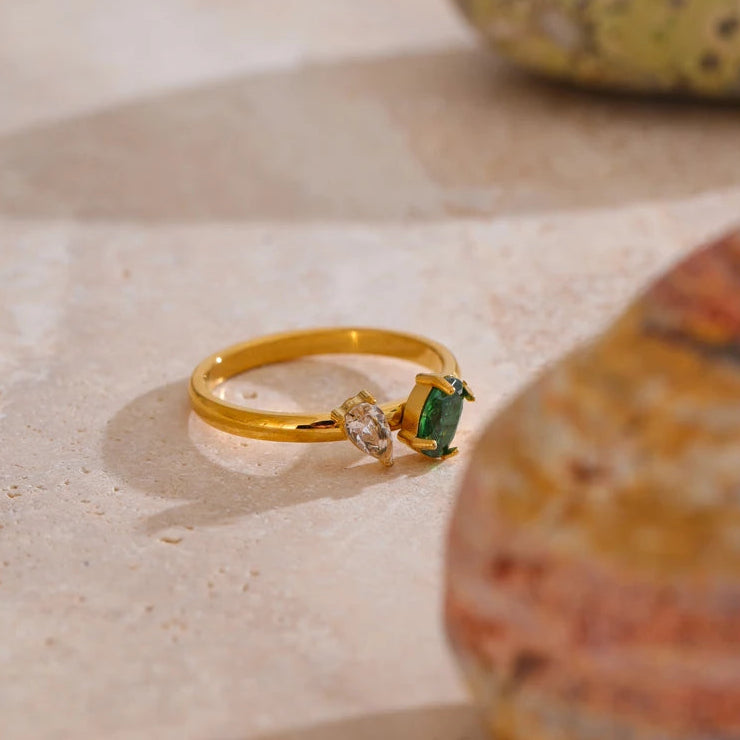 Bague fine zircone cubique