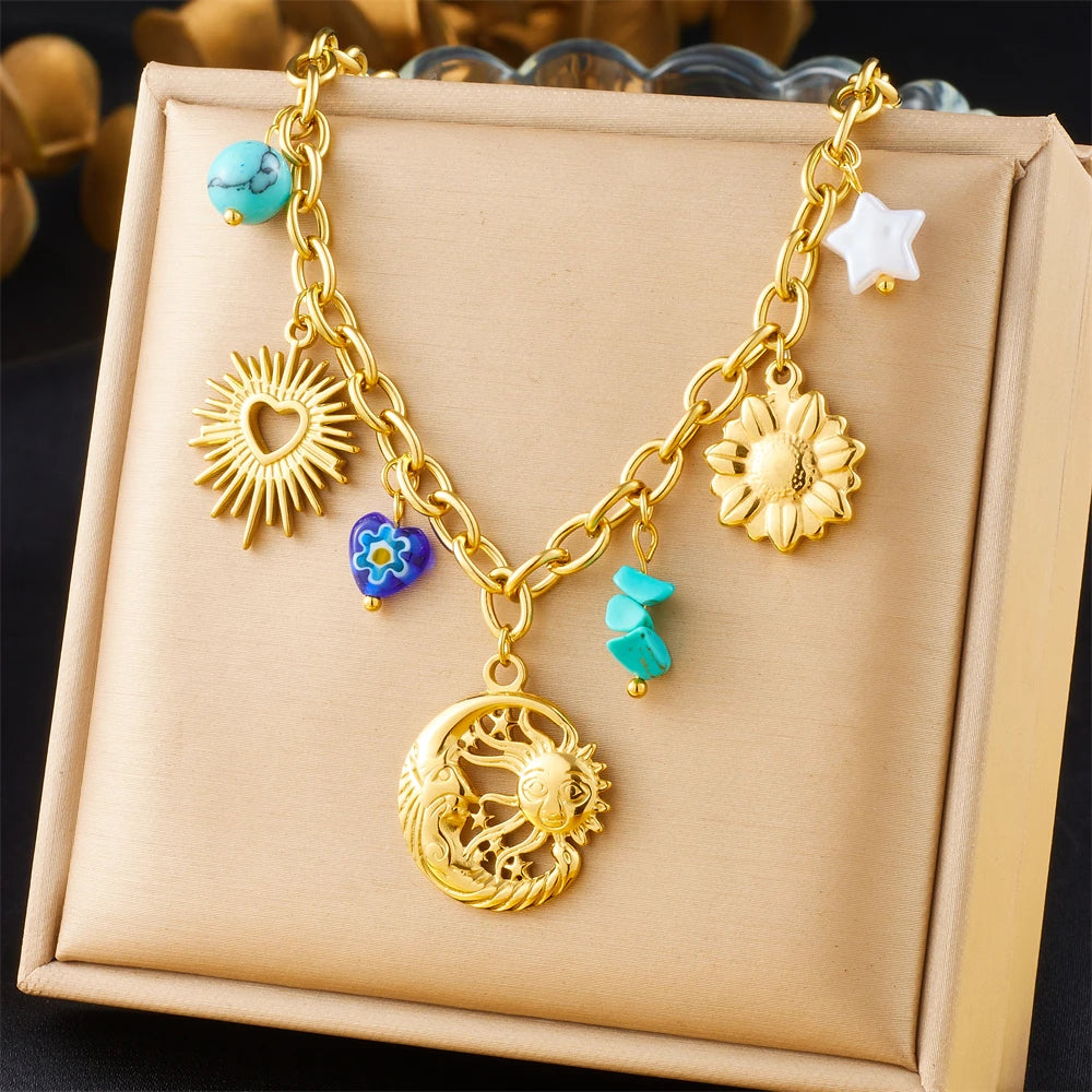 Collier Pendentif en acier inoxydable