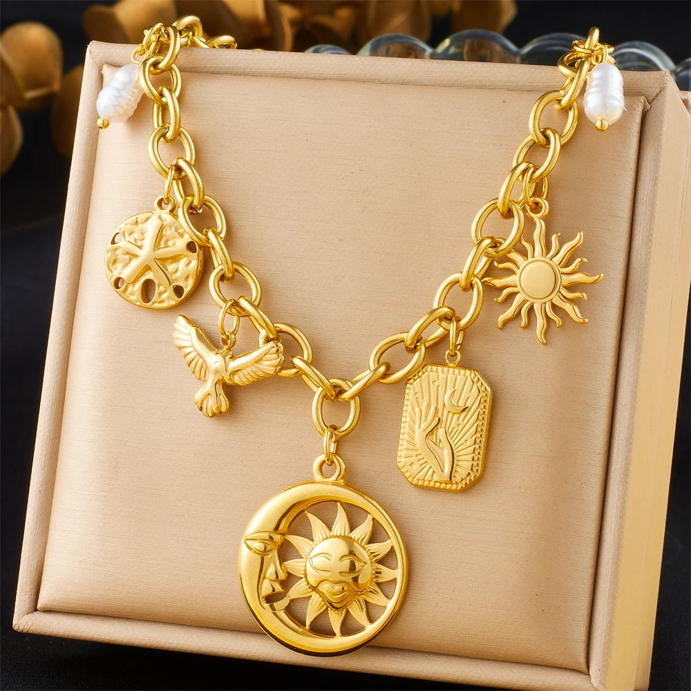 Collier Pendentif en acier inoxydable