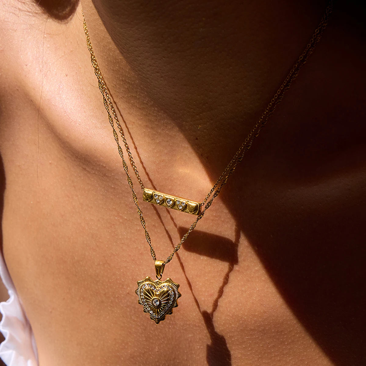 Collier Cœur Brillant
