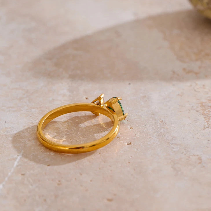 Bague fine zircone cubique