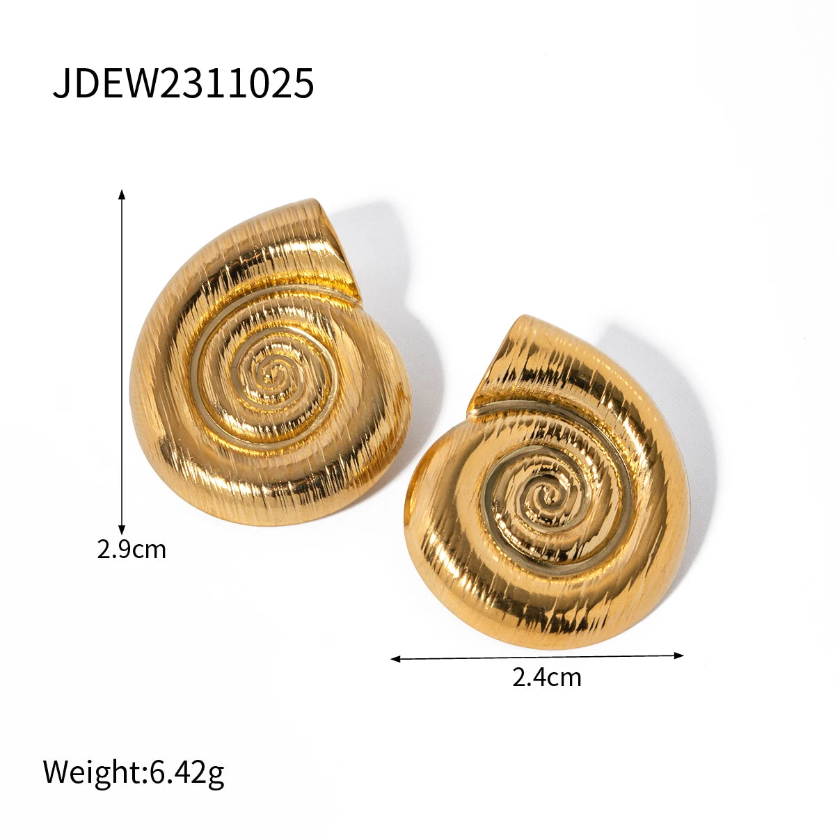 Boucles d’oreilles escargot
