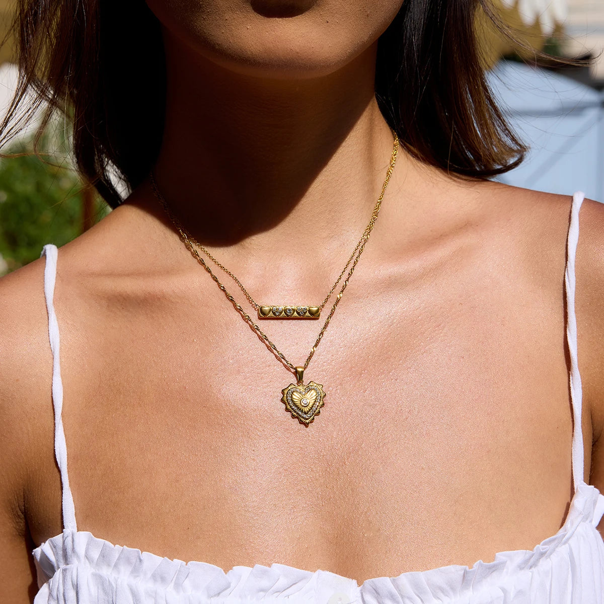 Collier Cœur Brillant