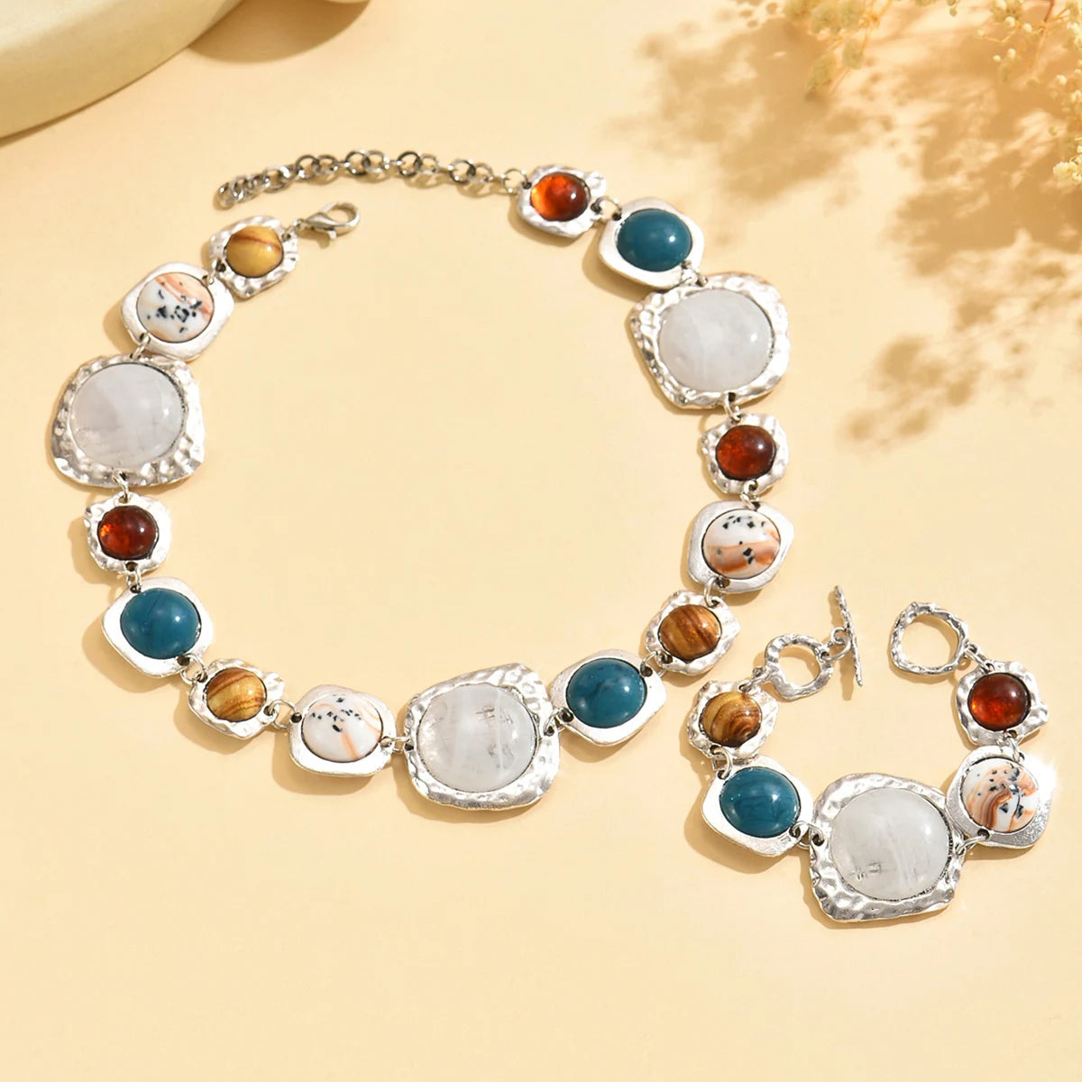 Collier et Bracelet Bohème Multicolore